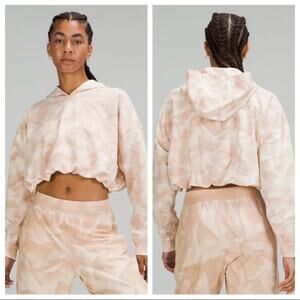 Lululemon LA All Yours Bubble Hem Hoodie - Cafe Au Lait Wave Wash Size 10